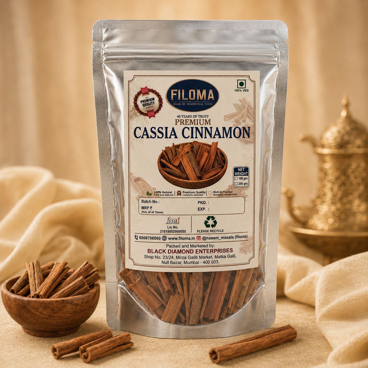 Filoma Premium Cassia Cinnamon
