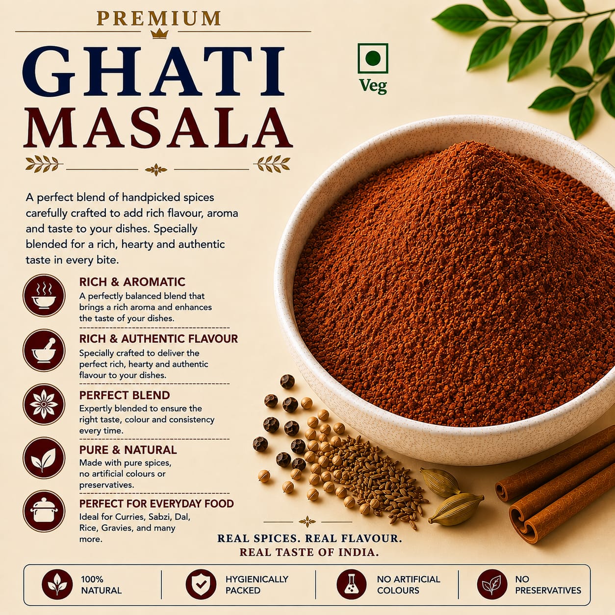 NAEEM masala premium ghati masala 100%pure and authentic