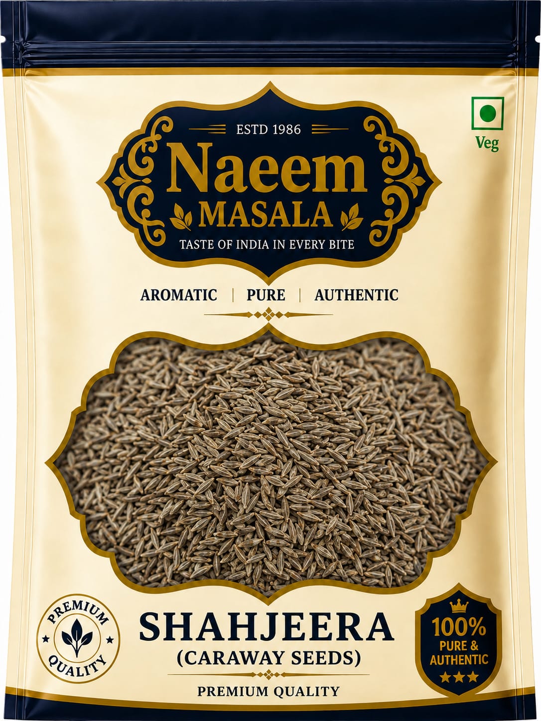 Naeem masala premium whole shahjeera (caraway seeds) 100%natural rich aroma and strong flavour.