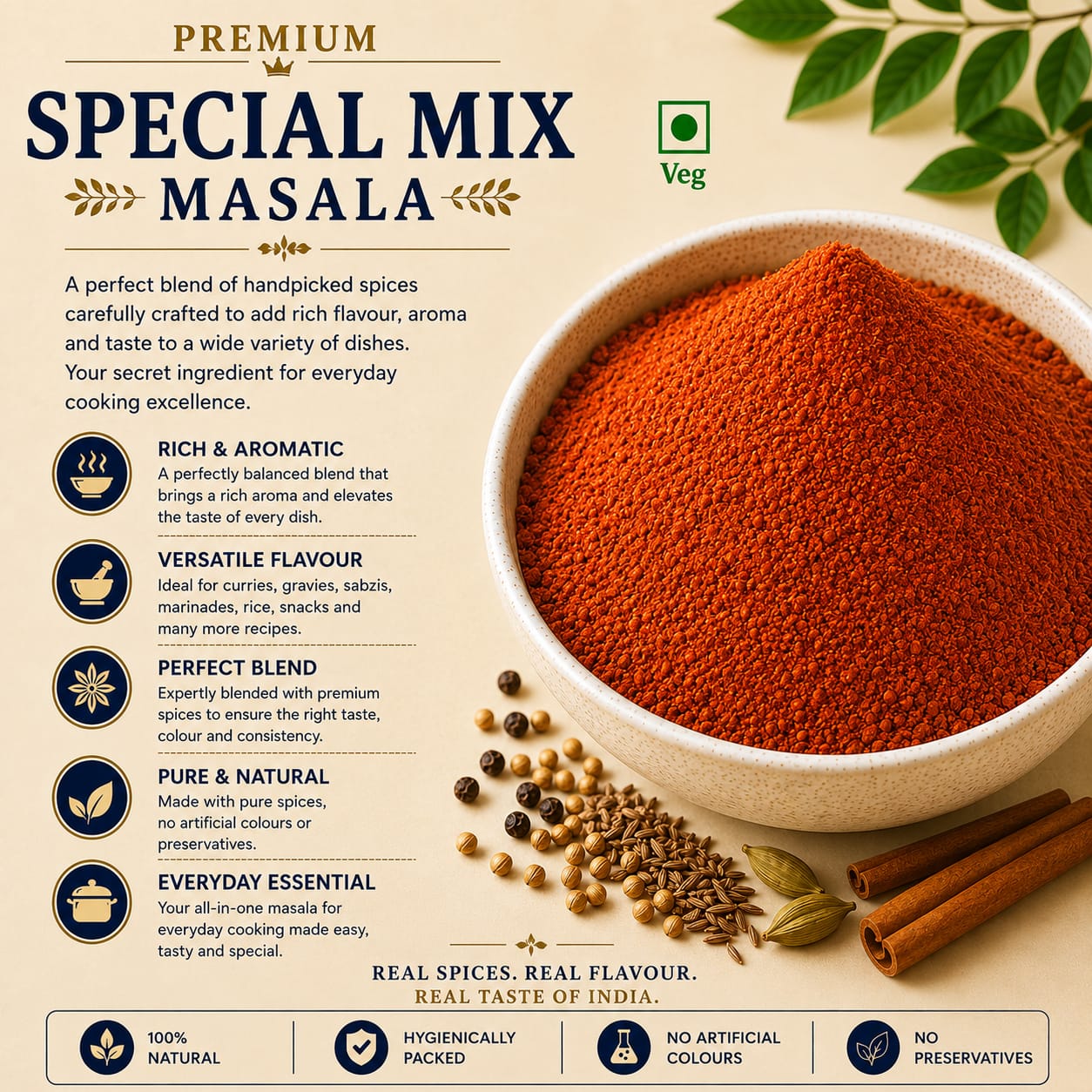 naeem masala special mix  masala 100%pure and authentic rich aroma and falvour