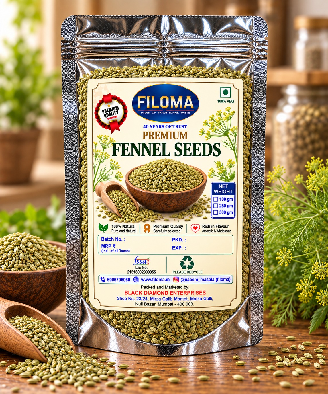 Premium Fennel Seeds | Pure & Natural Saunf for Everyday Use