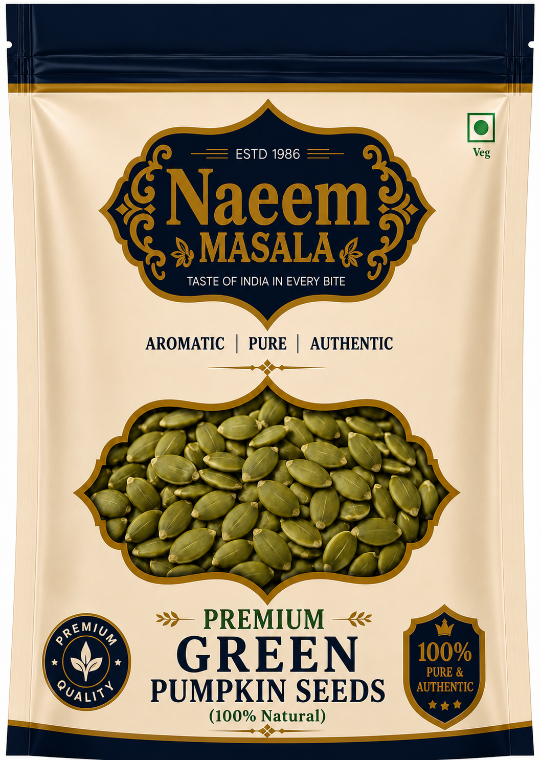 Premium Green Pumpkin Seeds (100% Natural) | Superfood | Fresh & Healthy