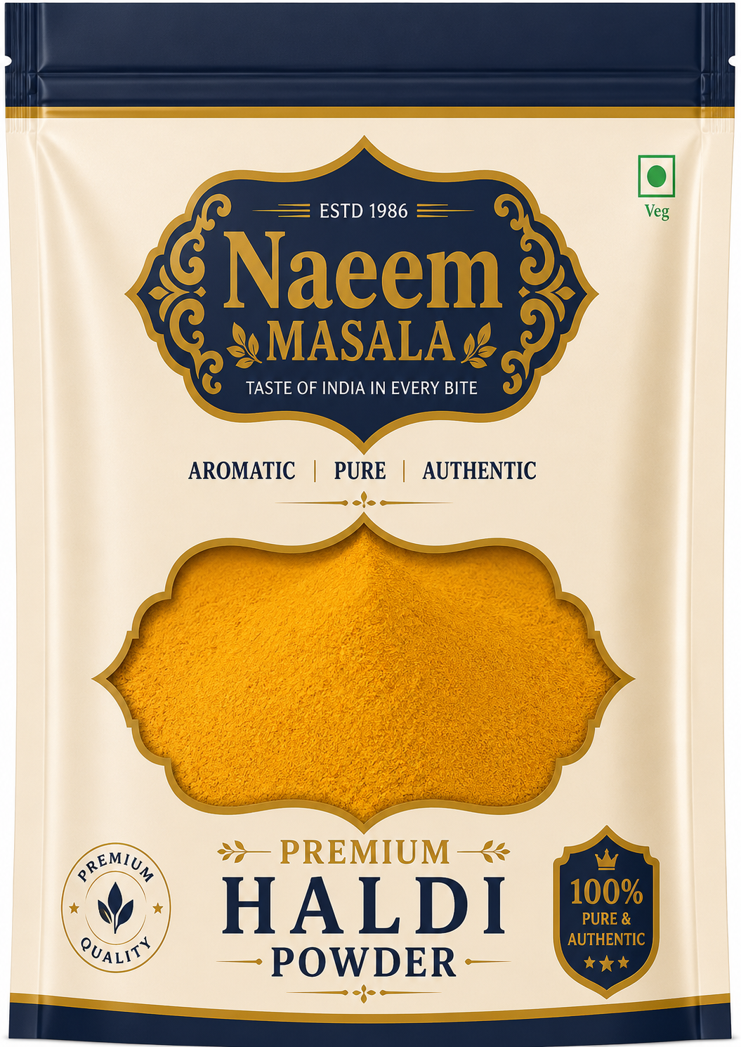 Premium Haldi Powder (Turmeric Powder) 50g – Aromatic, Pure & Authentic