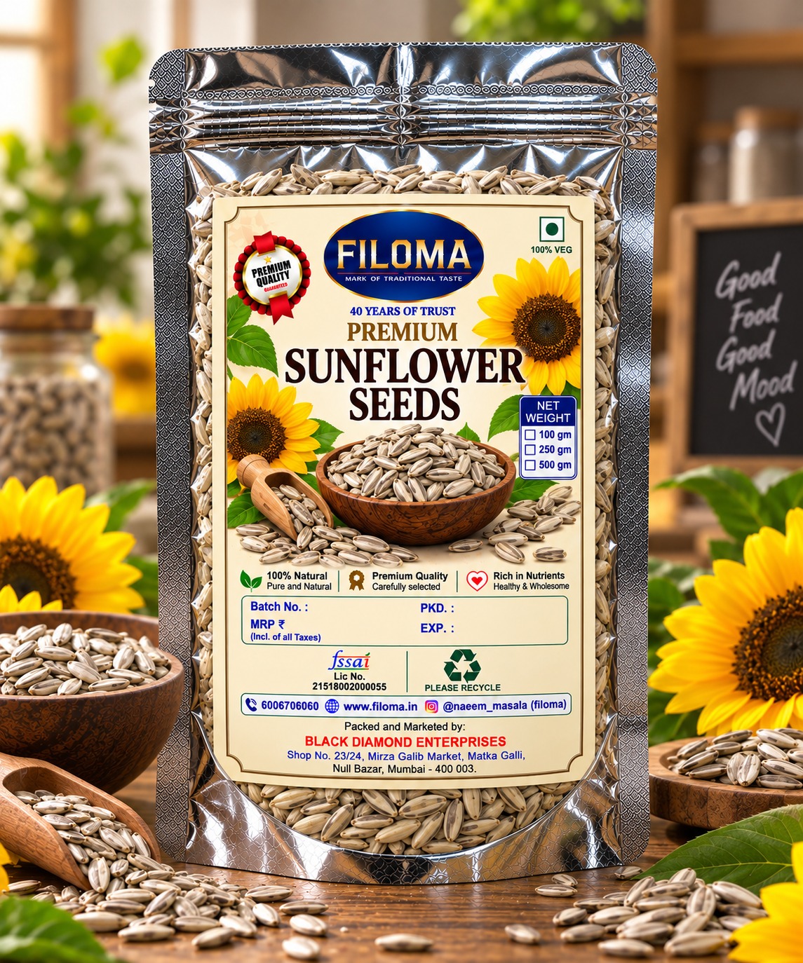 Premium Sunflower Seeds | Filoma
