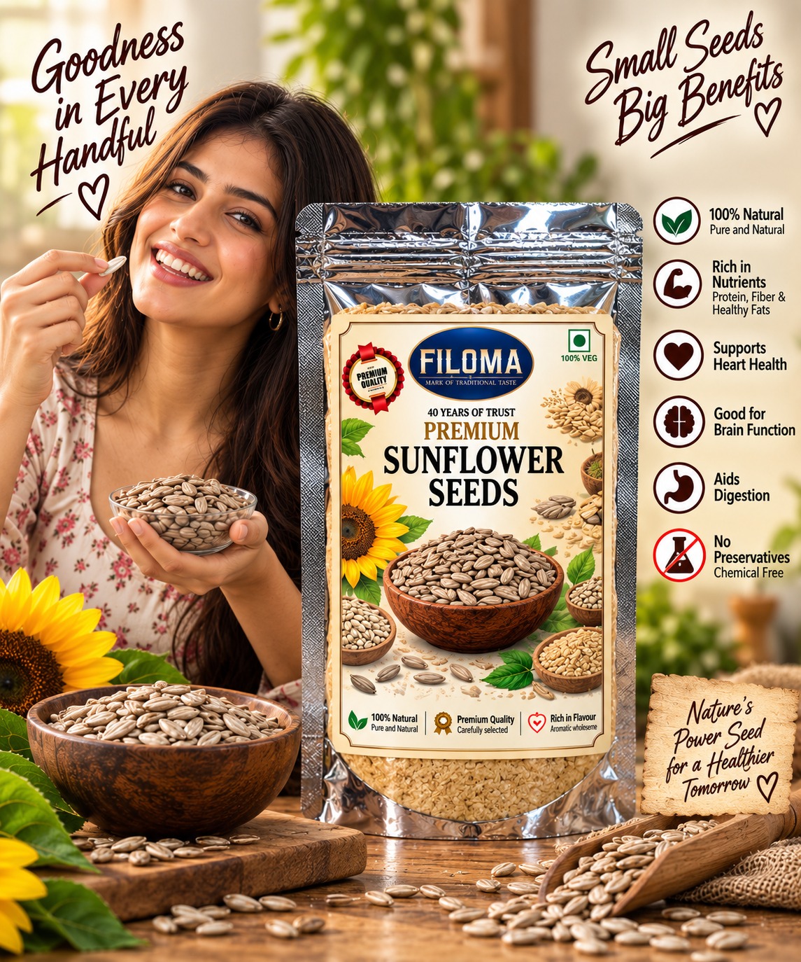 Premium Sunflower Seeds | Filoma
