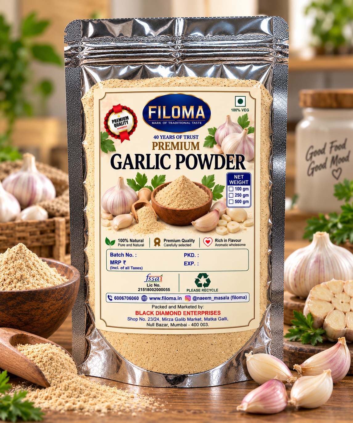 Premium Garlic Powder | Pure & Natural Garlic Powder