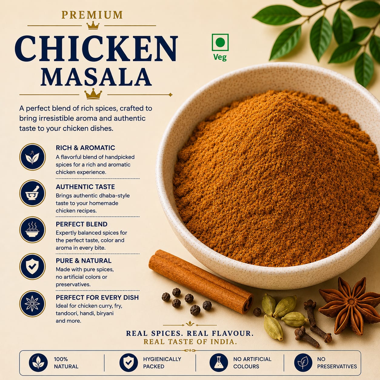 Naeem masala special chicken masala 100%pure.authentic no artifical colours no preservatives